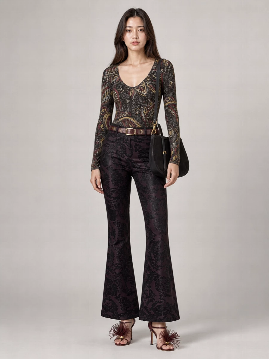 Etro Small Suede Crossbody Bag