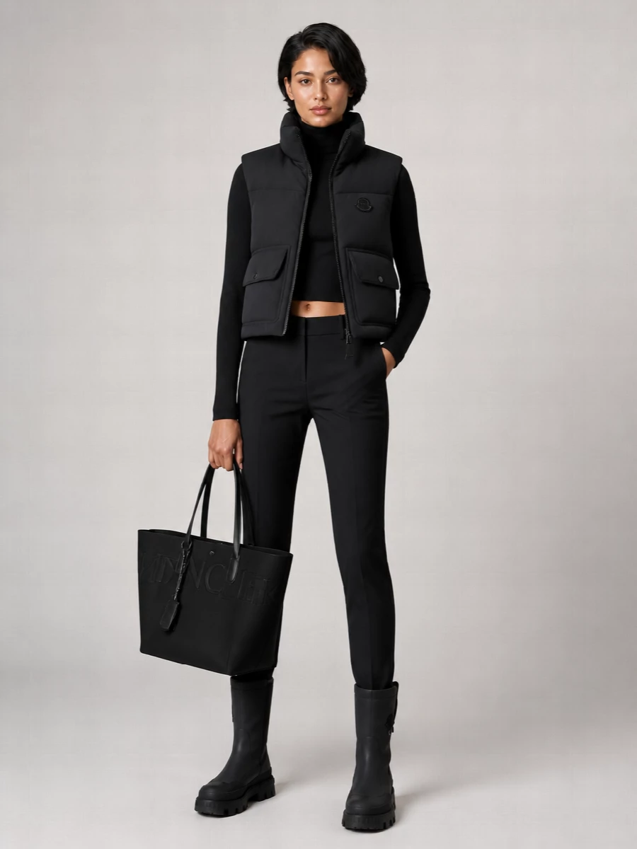 Moncler Genius Down Sleeveless Asymmetric Puffer Jacket