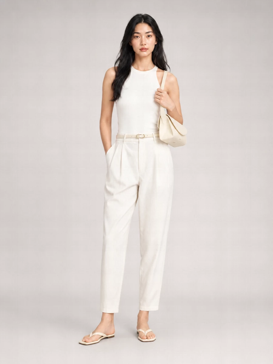 Alysi Silk Tapered Trousers