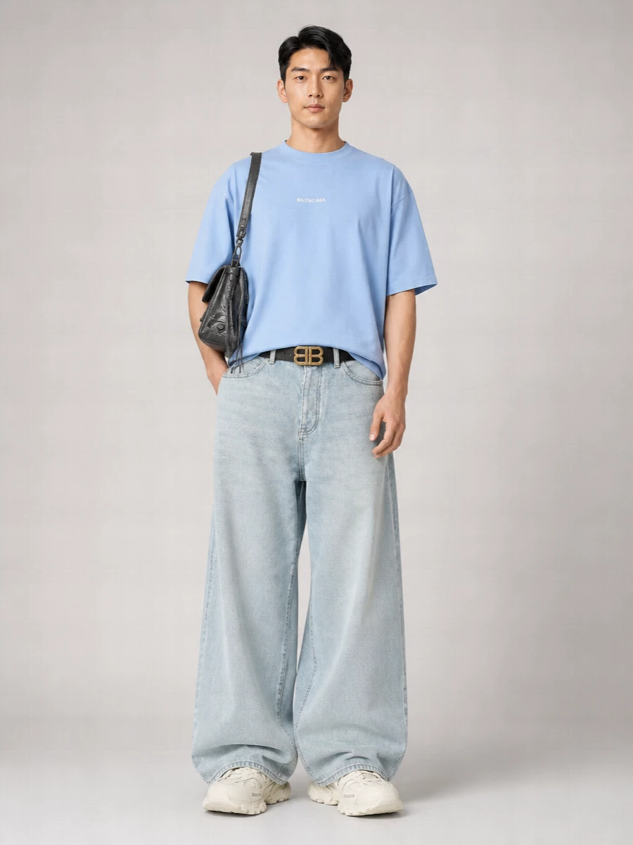 Balenciaga Lamb Leather Large Shoulder Bag