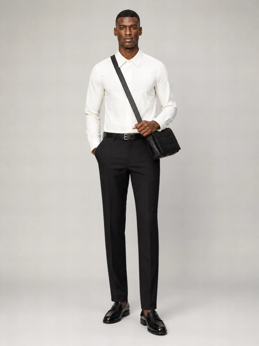 Burberry Wool Silk Tailored Trousers