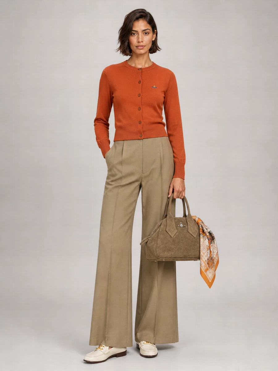 Vivienne Westwood Bea Cotton Crew Neck Cardigan
