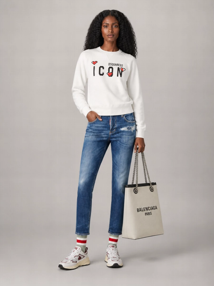 Dsquared2 Cotton Logo-Print Sweatshirt
