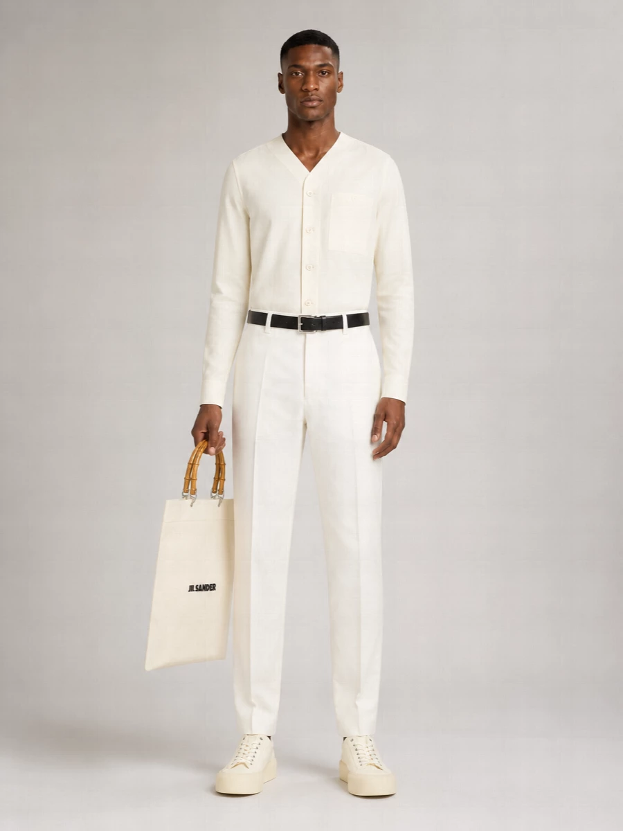 Jil Sander Cotton Straight-Leg Trousers