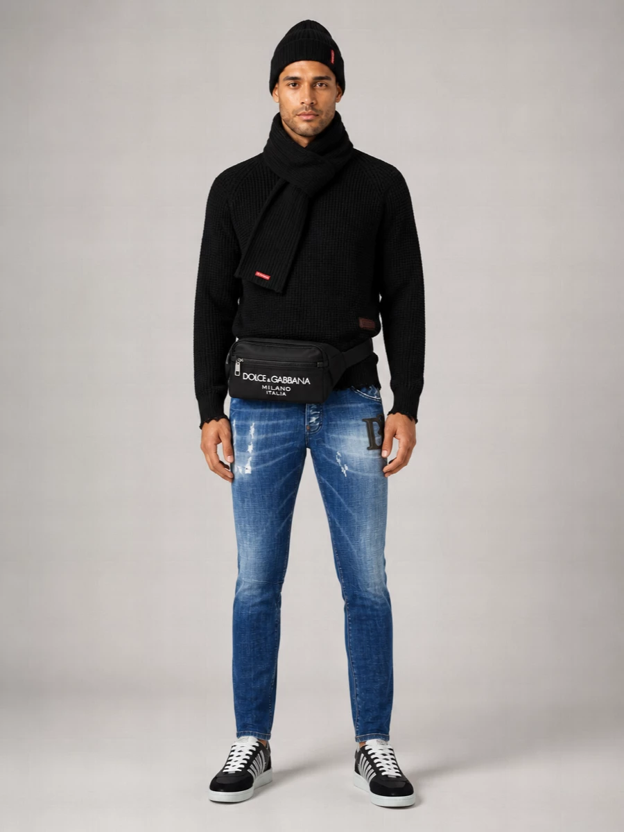 Dsquared2 Stretch Denim Skinny Jeans