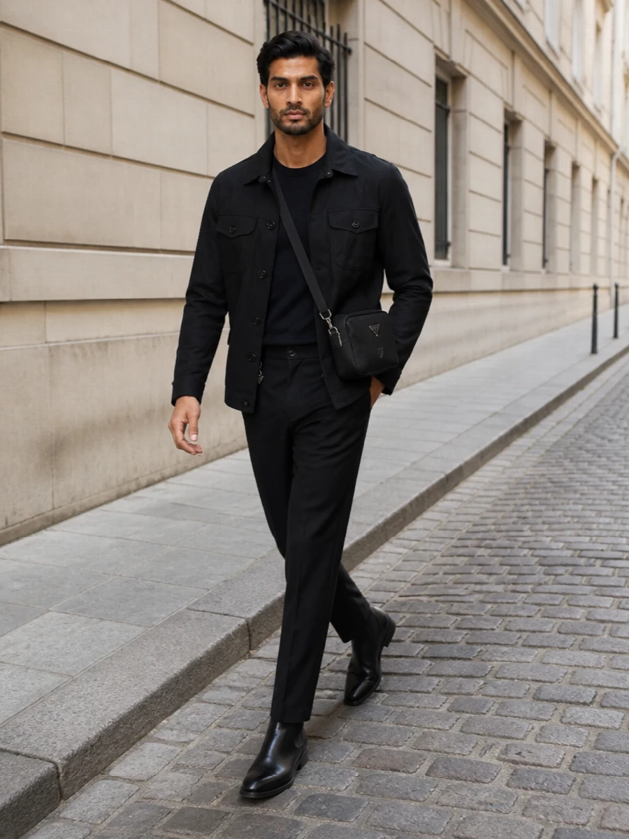 Prada tailoring moorer shirt jacket chelsea boots