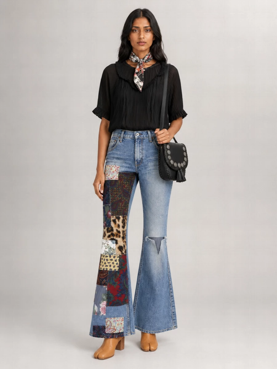 Maison Margiela Silk Floral-Print Square Scarf