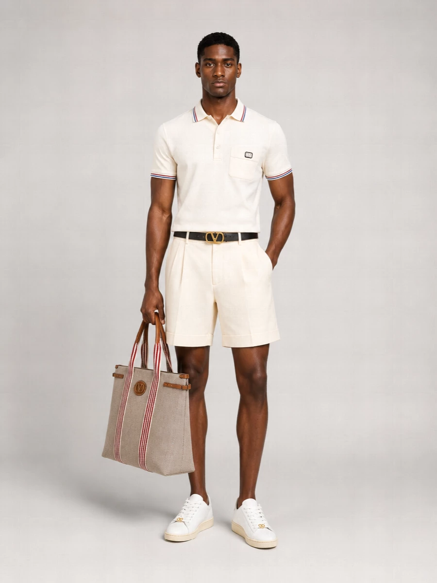 Valentino Cotton Regular-Fit Short-Sleeve Polo Shirt