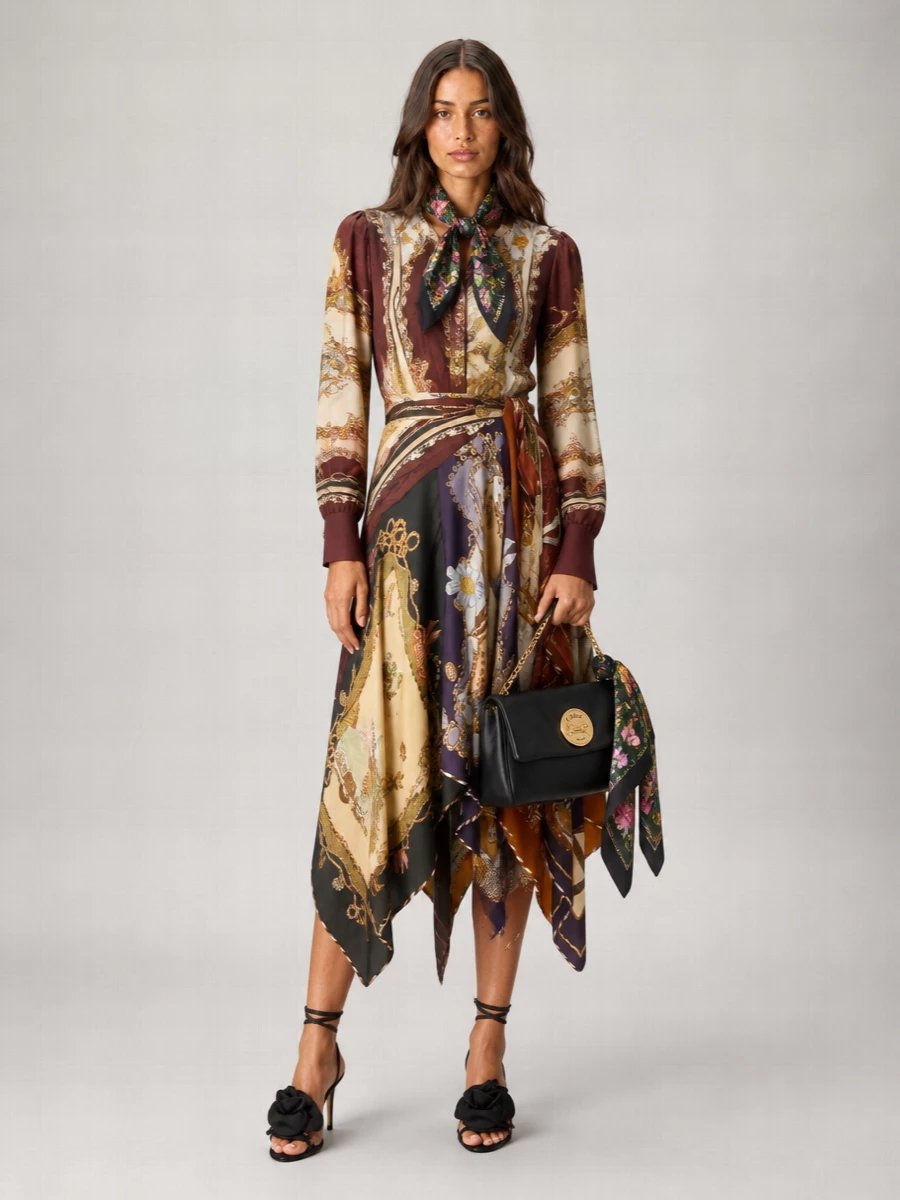 Gucci Silk Floral-Print Square Scarf