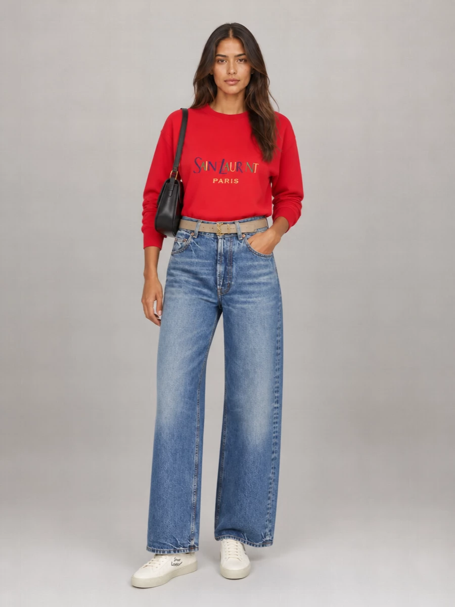 Saint Laurent Logo Sweatshirt