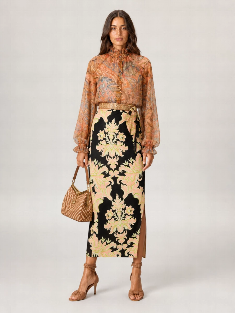 Etro Viscose Sarong Skirt