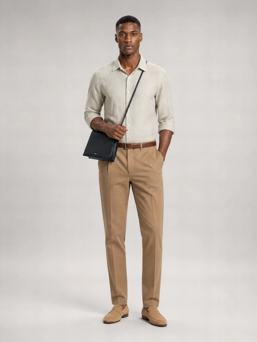 Closed Cotton Tailored Trousers