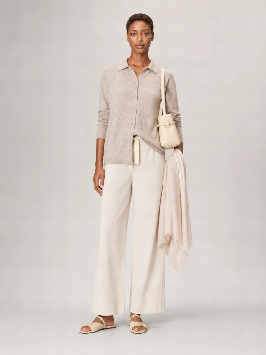 S Max Mara Cotton Loose-Fit Trousers