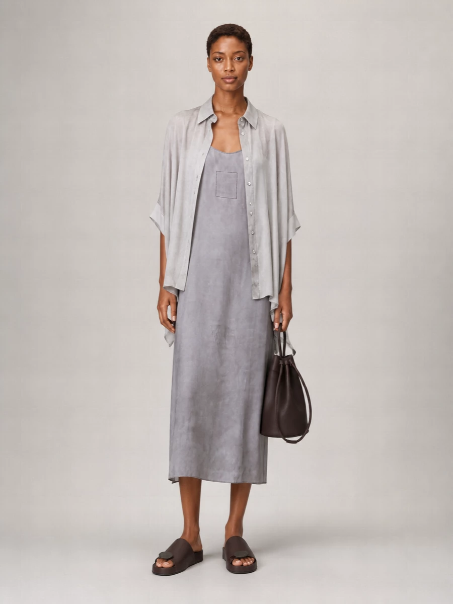 Uma Wang Silk Cropped Fitted Jacket