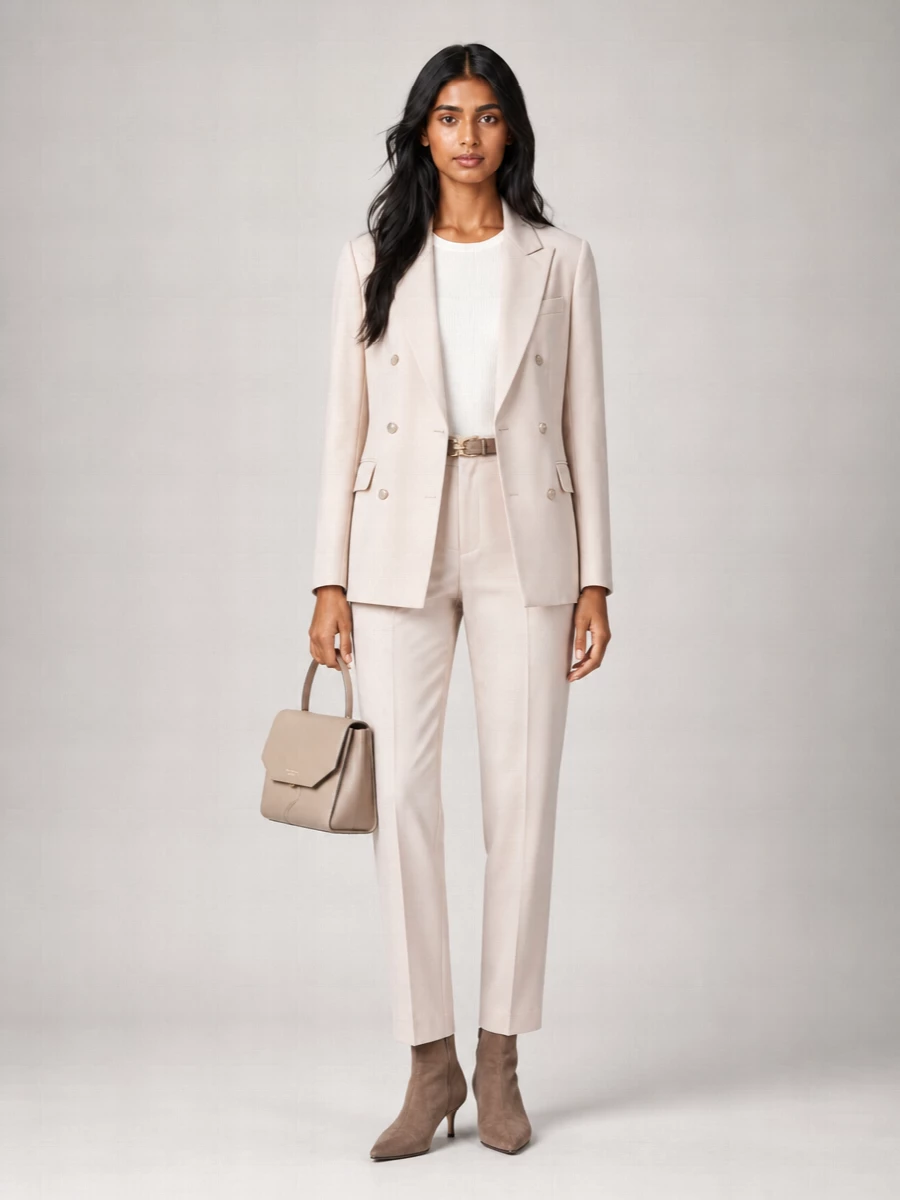 Semicouture Viscose Wide-Leg Tailored Trousers