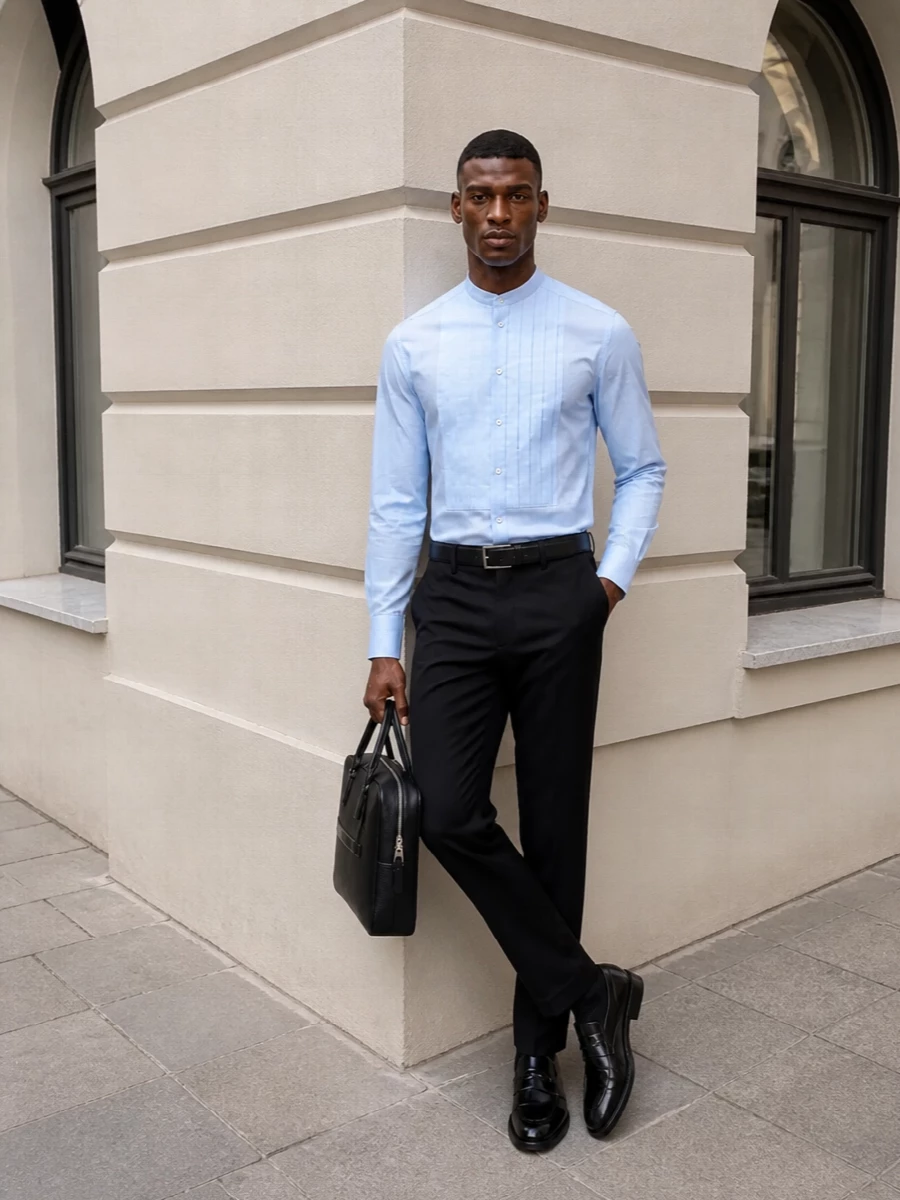 Fendi formal shirt black tailored trousers