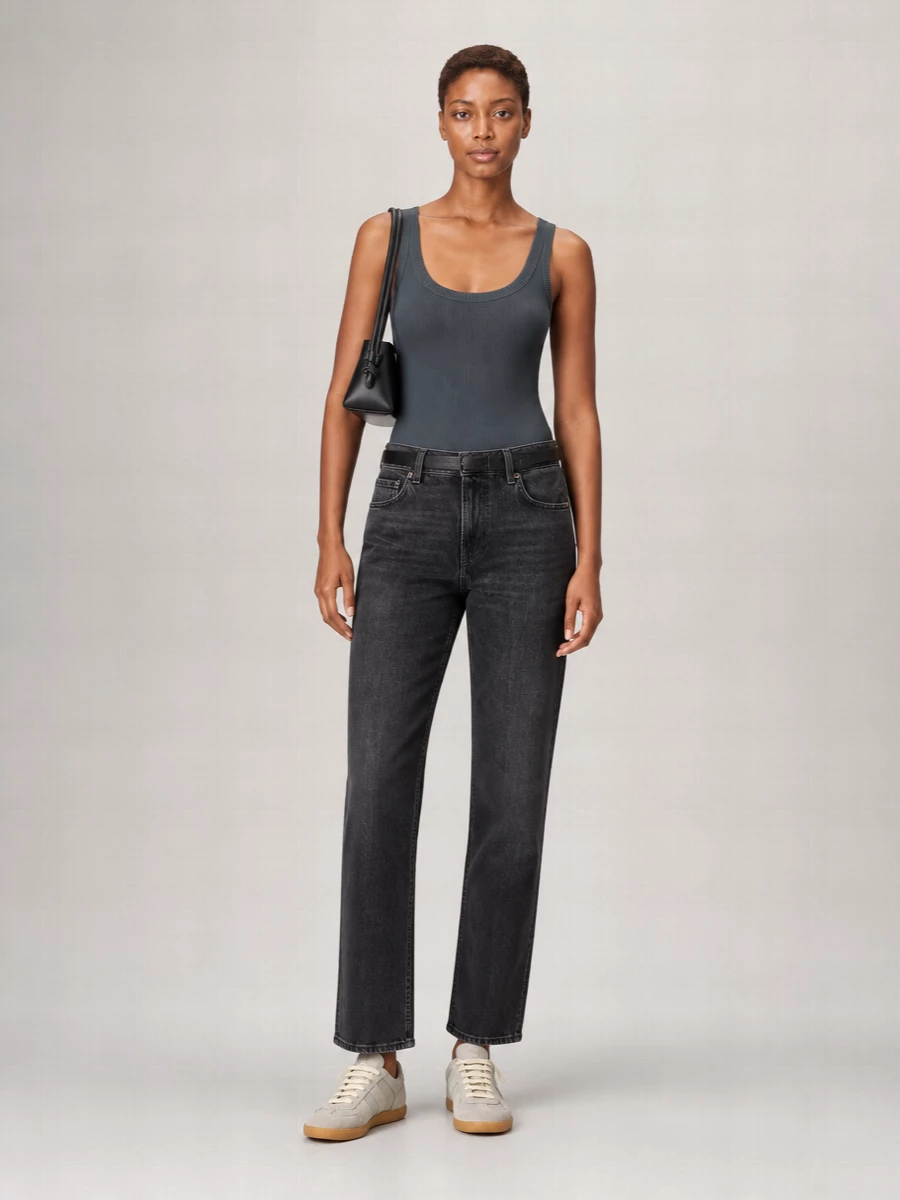 Haikure Denim Straight-Leg Trousers