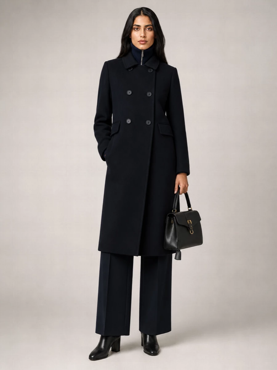 Prada Virgin Wool Double-Breasted Coat