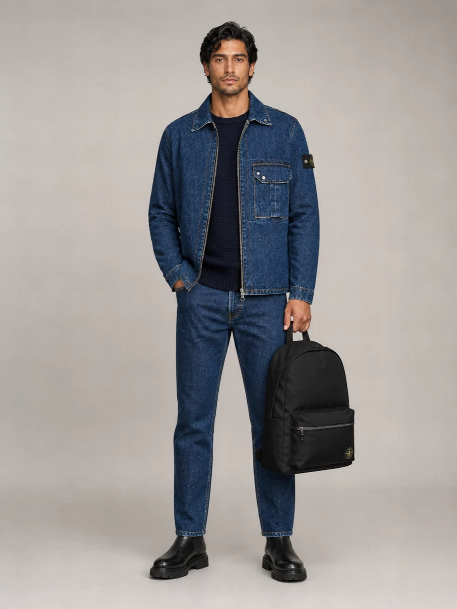 Stone Island Denim Overshirt