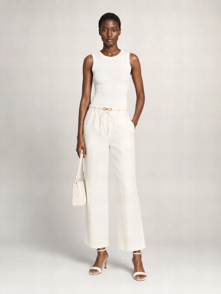 Off-White Leather Platform Sandals