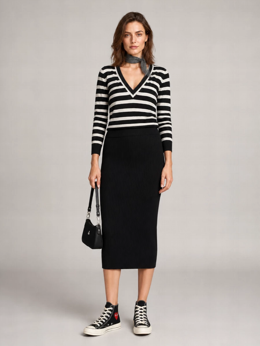 The Frankie Shop Striped Scarf