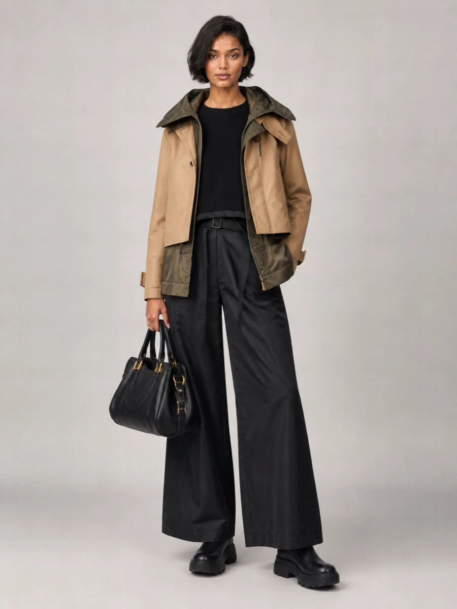 Sacai Hooded Quilted Front Pockets Jacket