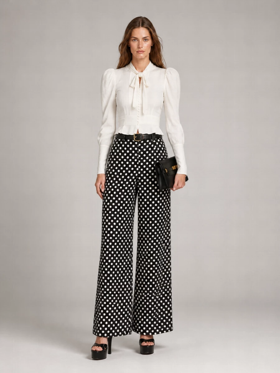 Saint Laurent wide-leg trousers