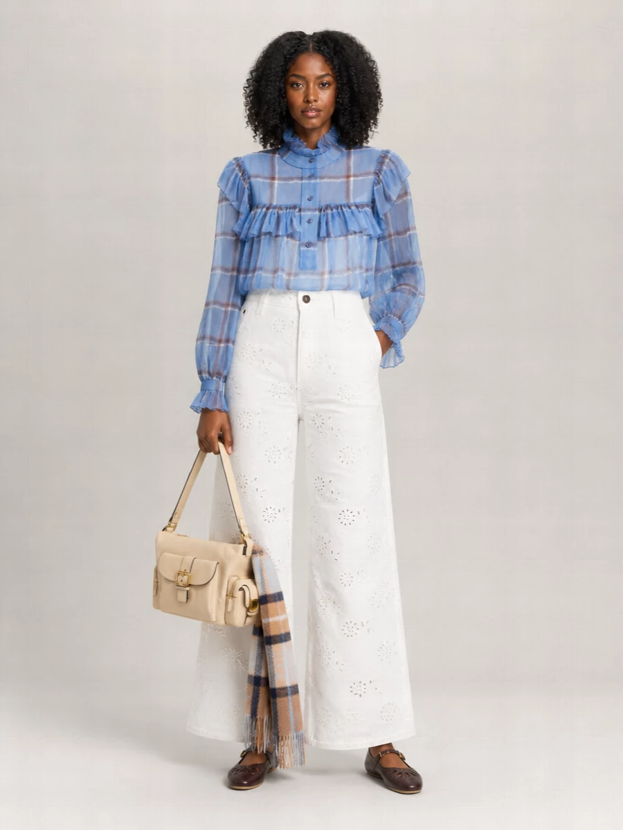 Chloé Silk Embroidered Blouse