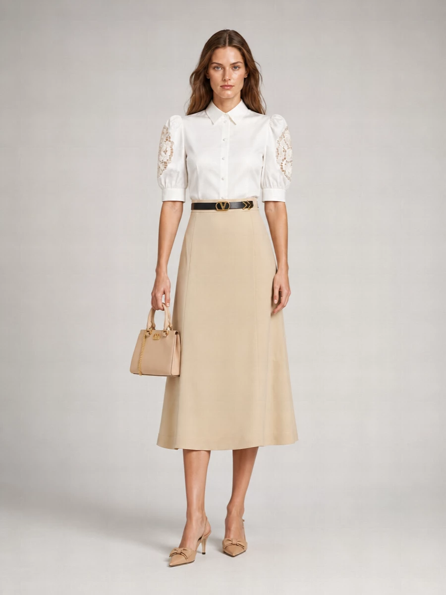 Valentino Garavani Calf Leather Reversible Belt