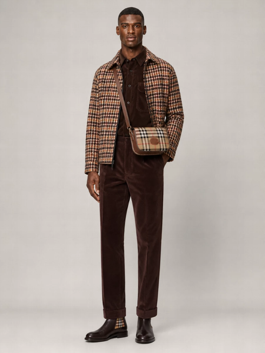 Burberry Checked Wool Shirt Jacket