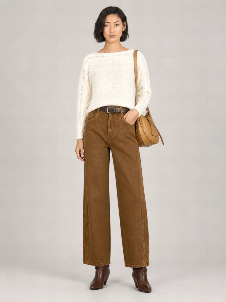 Isabel Marant Straight-Leg Denim Trousers