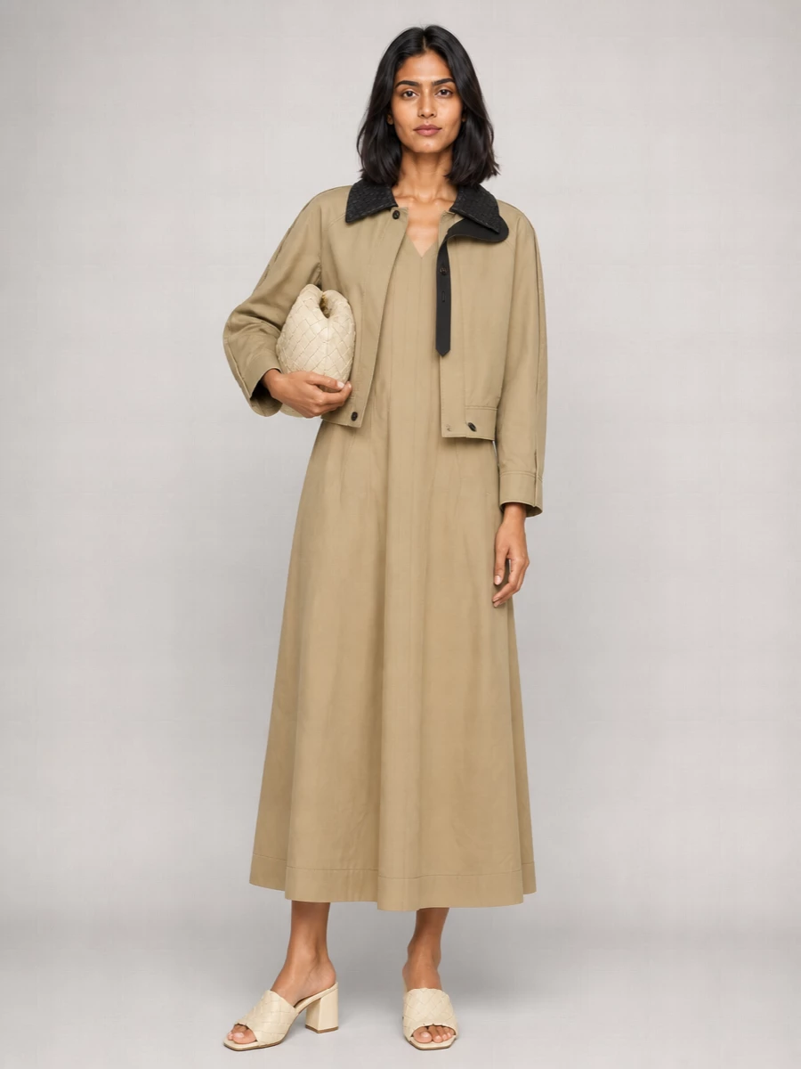 Bottega Veneta Cotton Single-Breasted Coat