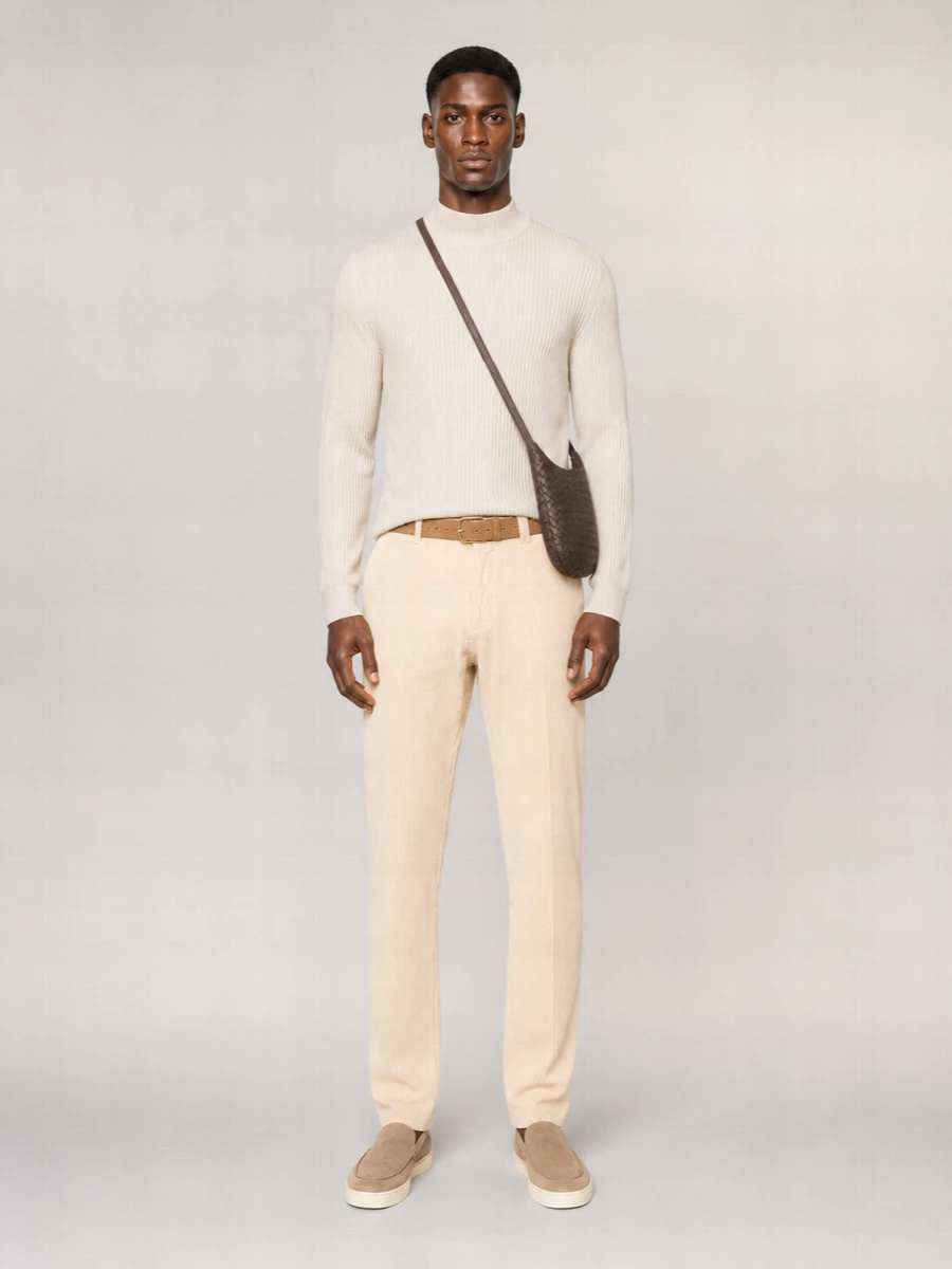 Brunello Cucinelli Corduroy Straight-Leg Trousers