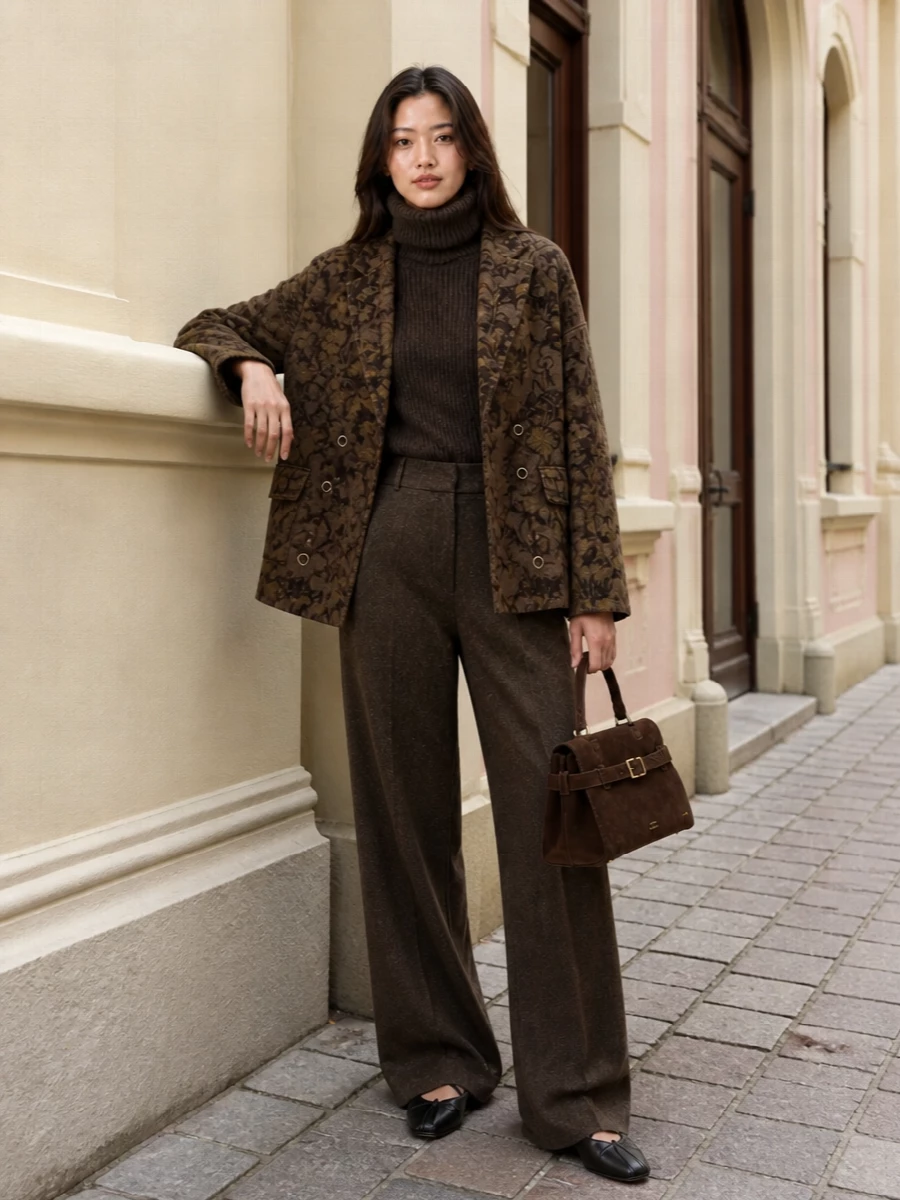 Uma wang coat max mara wide leg trousers