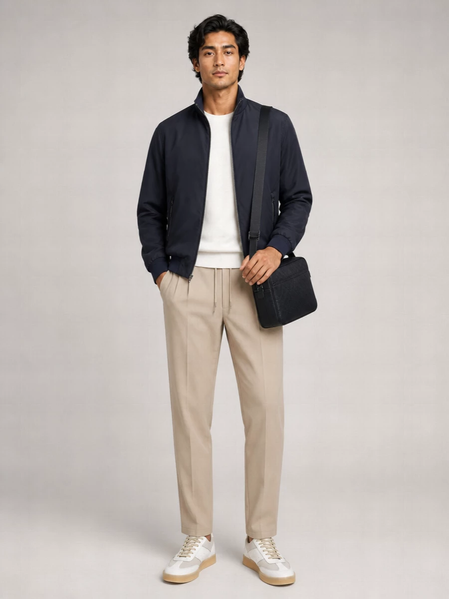 Herno Nylon Padded Bomber Jacket