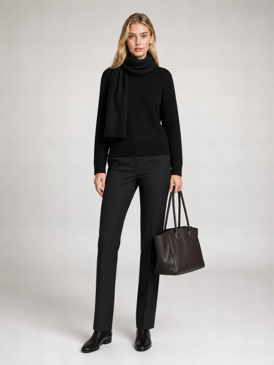 Guest In Residence Cashmere Ribbed Crewneck Sweatshirt