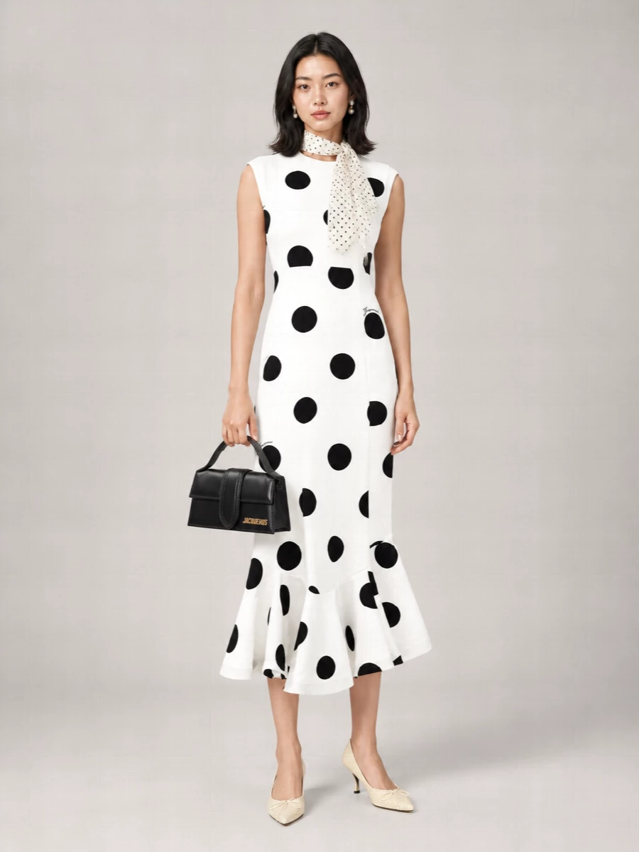 Dolce&Gabbana Polka-Dot Scarf