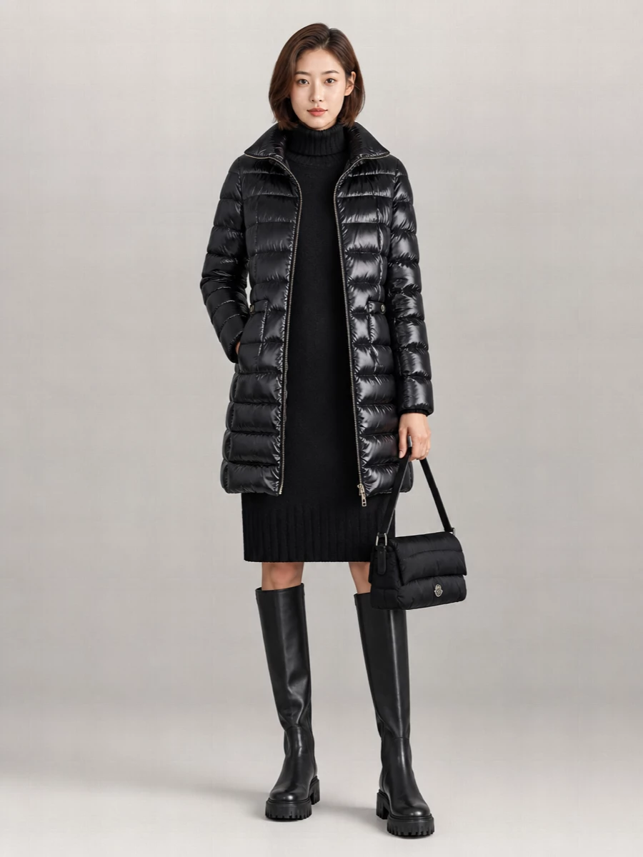 Hogan Leather Mid-Calf Boots