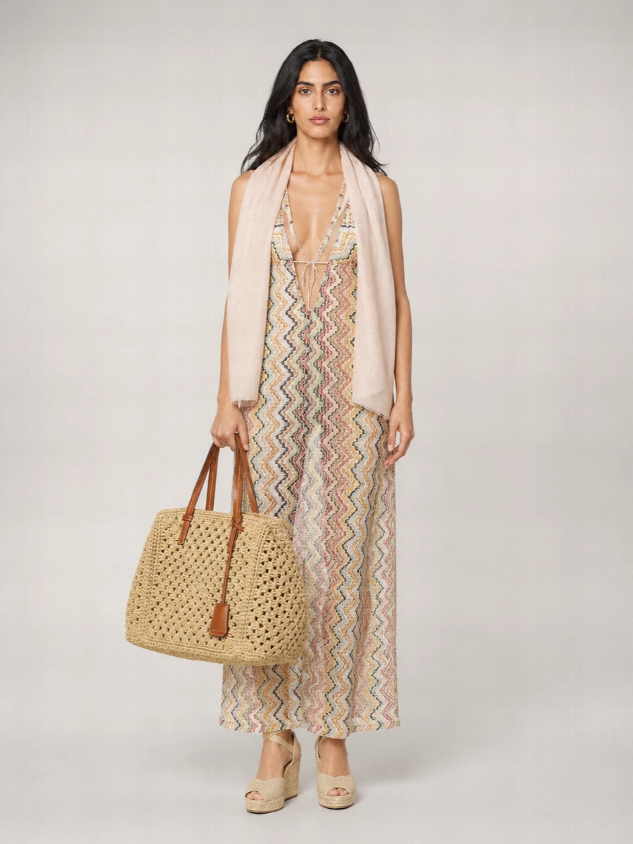 Max Mara Silk Wool Scarf