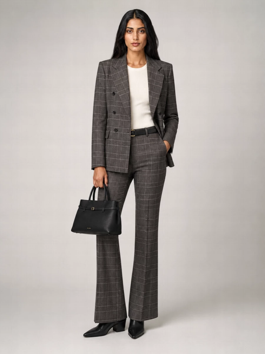 The Frankie Shop Wool Straight-Leg Suit Trousers