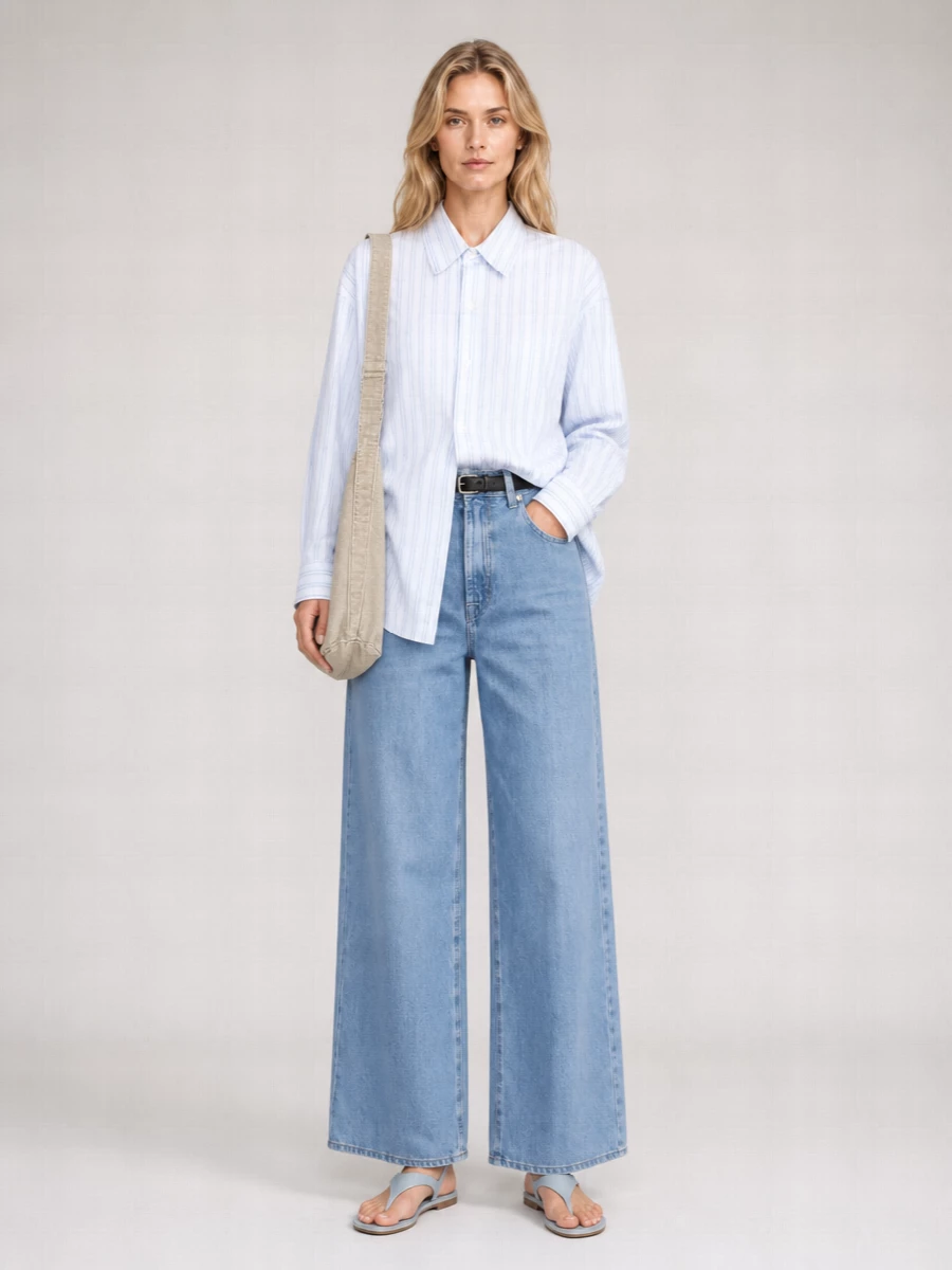7 For All Mankind Denim Straight-Leg Jeans