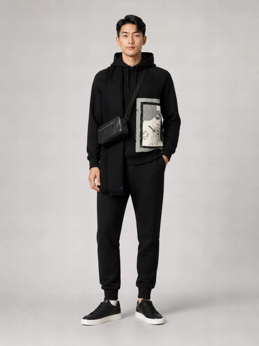 Emporio Armani Fringed Scarf