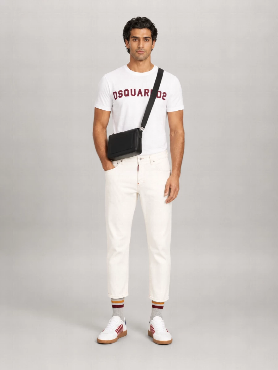 Dsquared2 Cotton Crew Neck Short-Sleeve T-Shirt