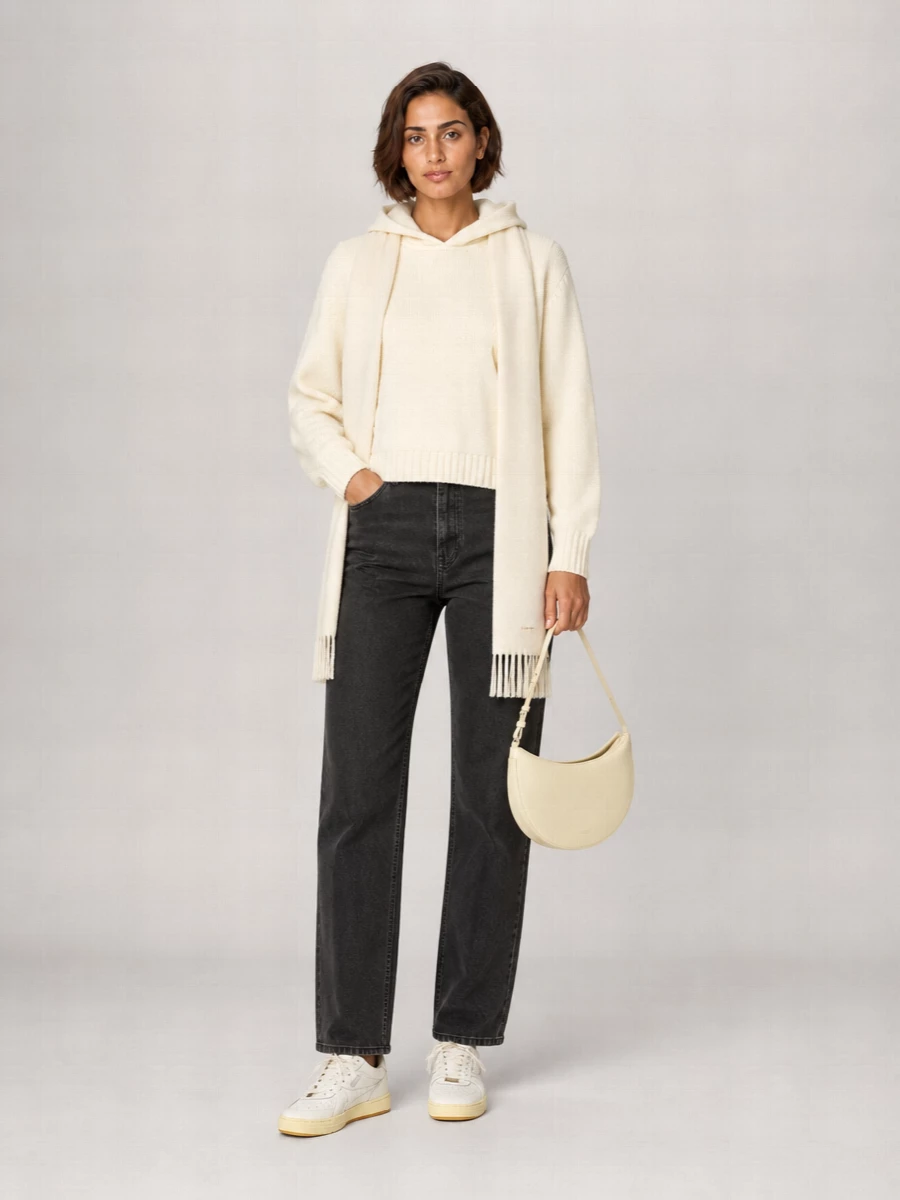 Palm Angels Cashmere-Blend Knitted Hooded Jumper
