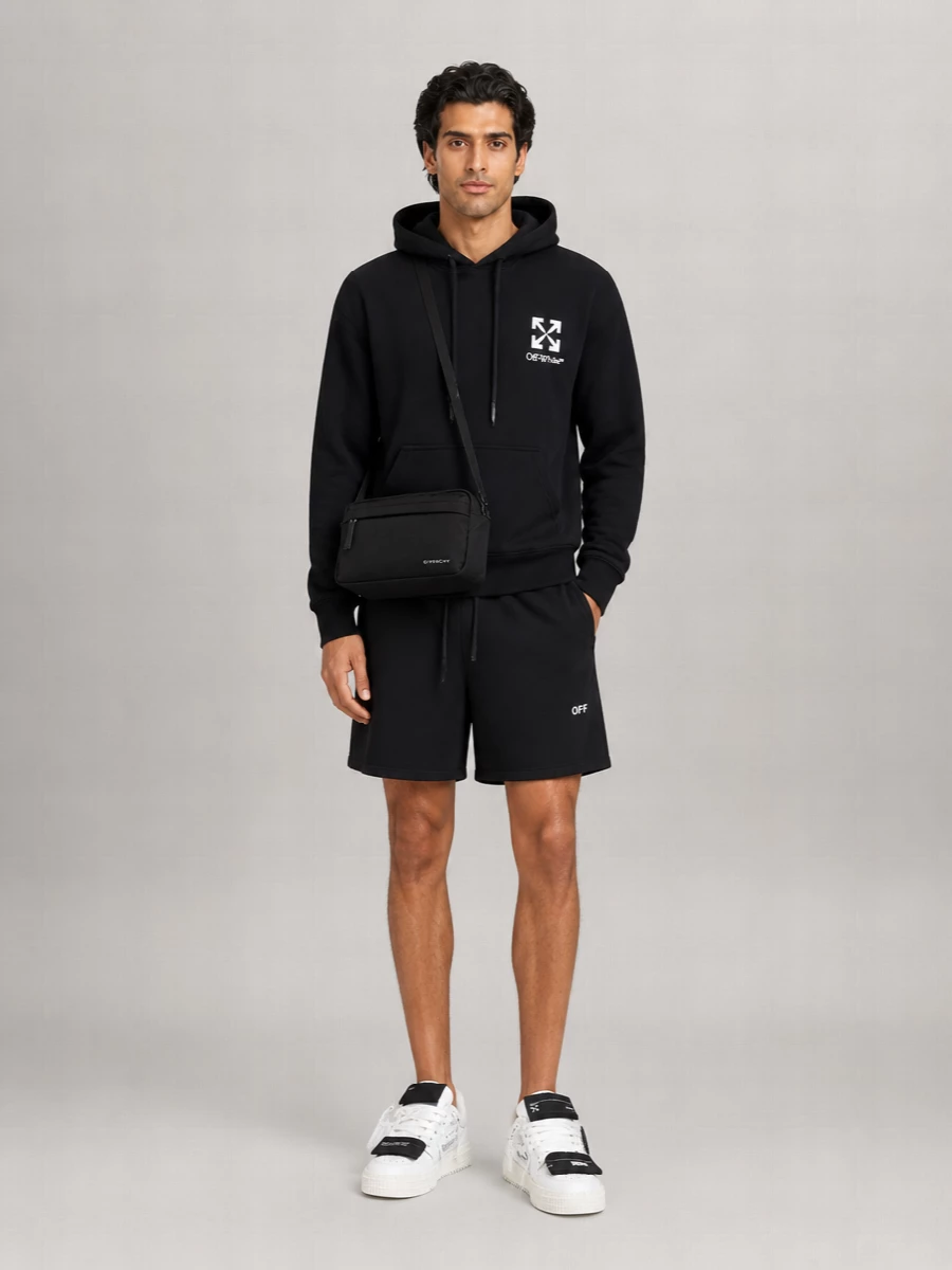 Off-White Cotton Hoodie