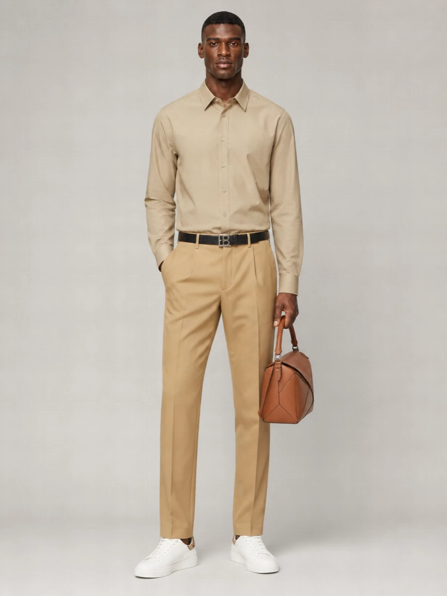 Burberry Cotton Straight-Leg Trousers