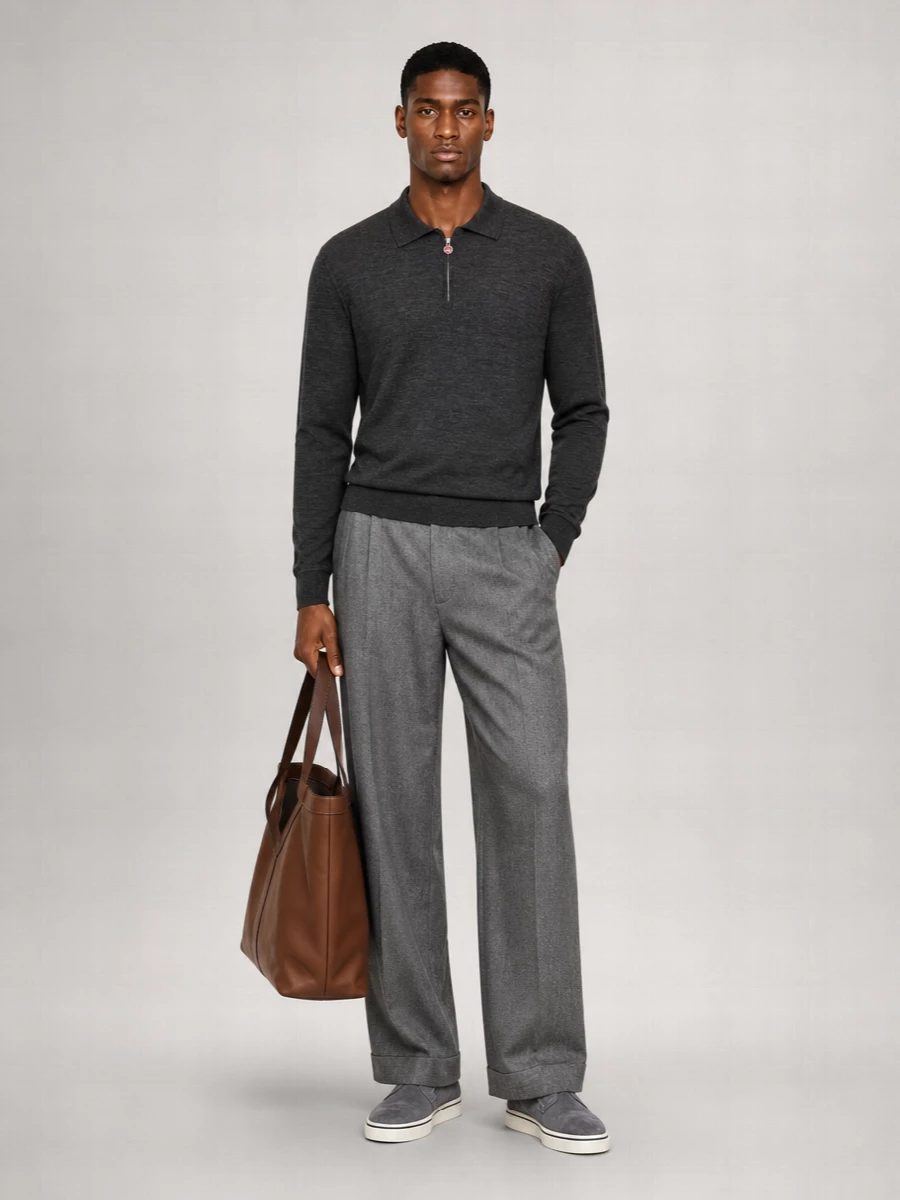Saint Laurent Leather Large Tote Bag