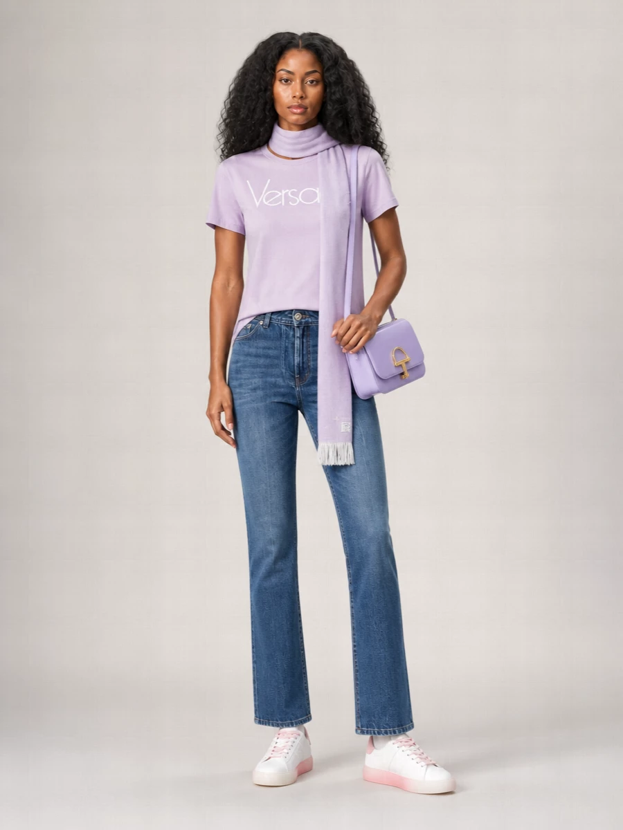 Versace Ribbed Loose-Fit T-Shirt