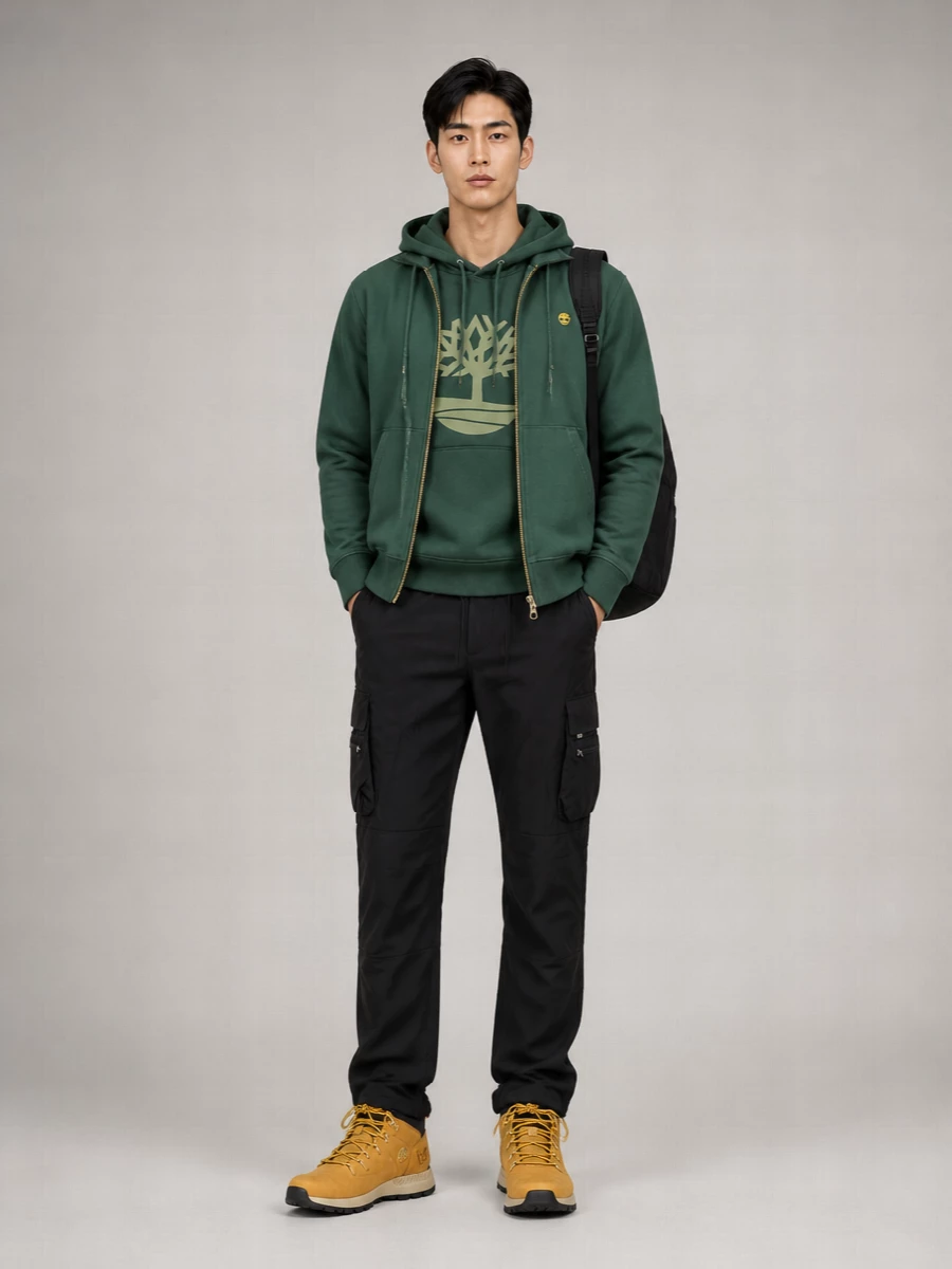 Timberland Cotton Hooded Jacket