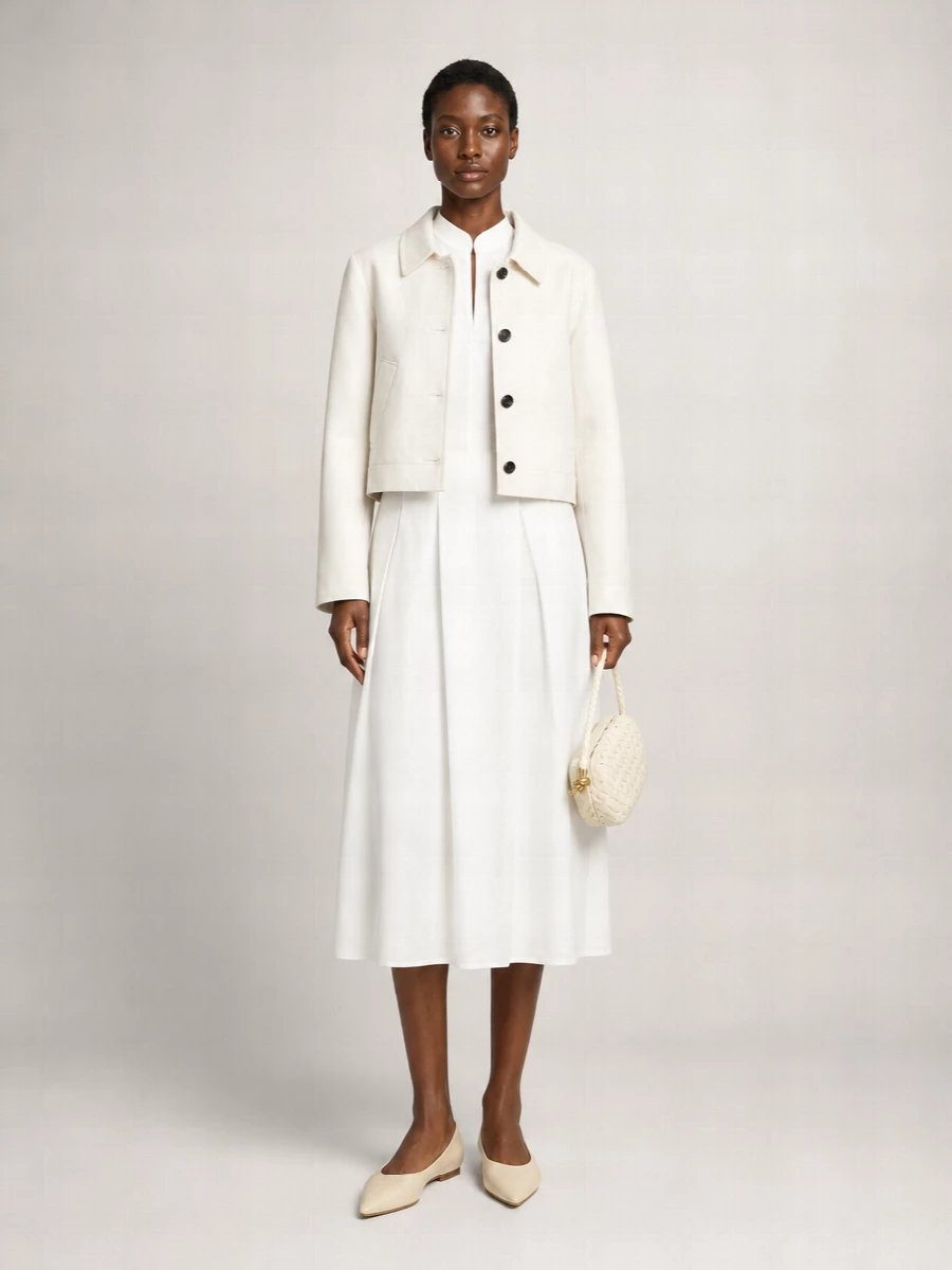 Bottega Veneta Leather Single Breasted Coat
